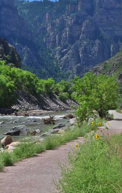 the Glenwood Canyon bike path